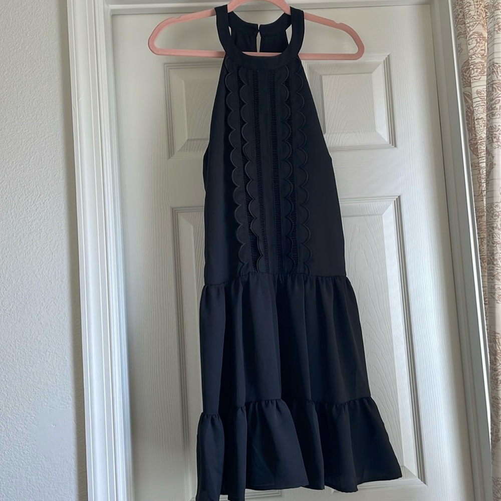Black mini dress
